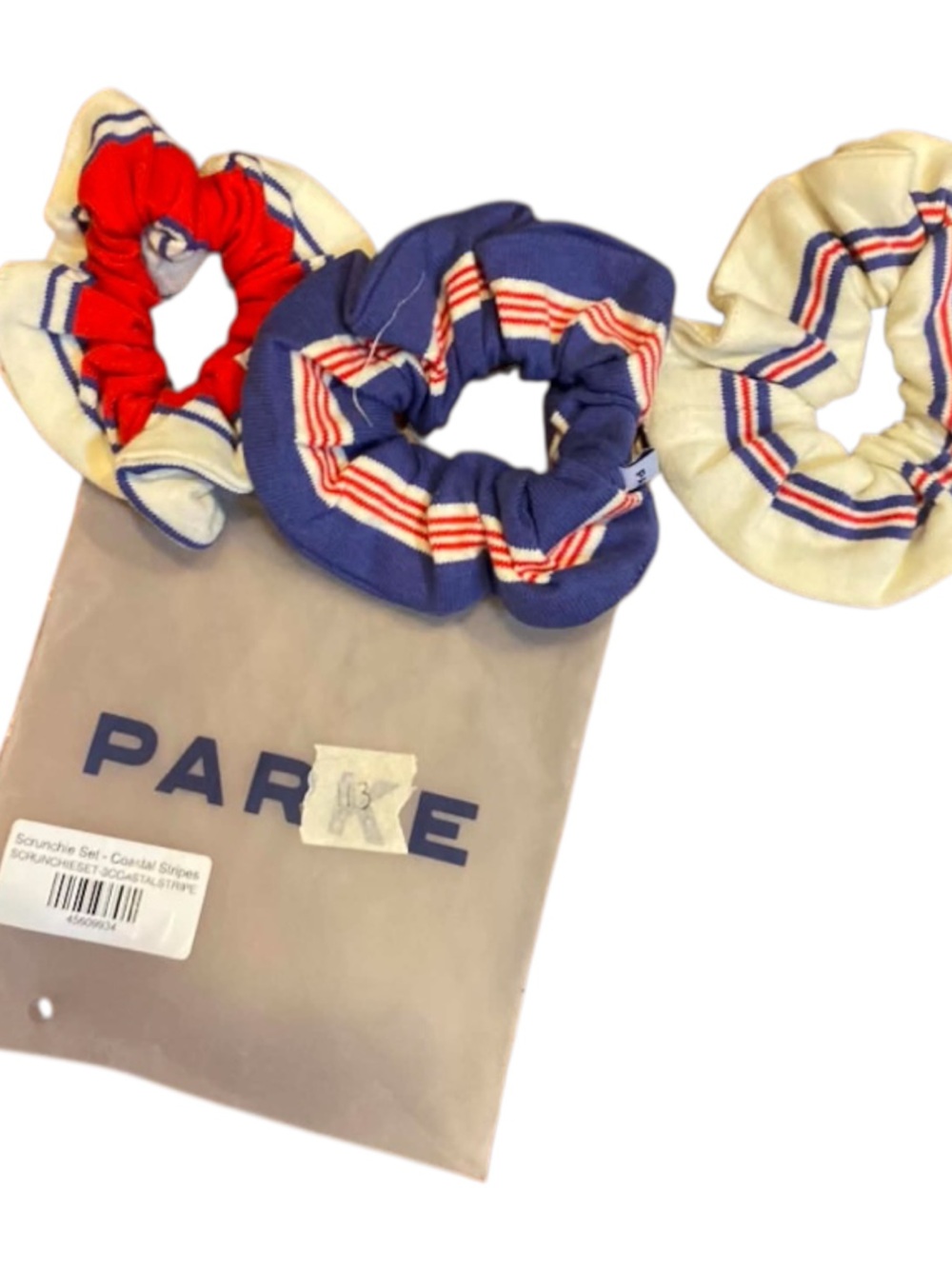 NWT Parke Scrunchies COASTAL STRIPES